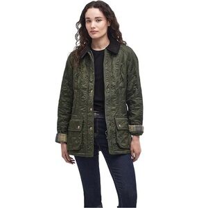 Barbour Beadnell Polarquilt Jacket, size 2, EUC